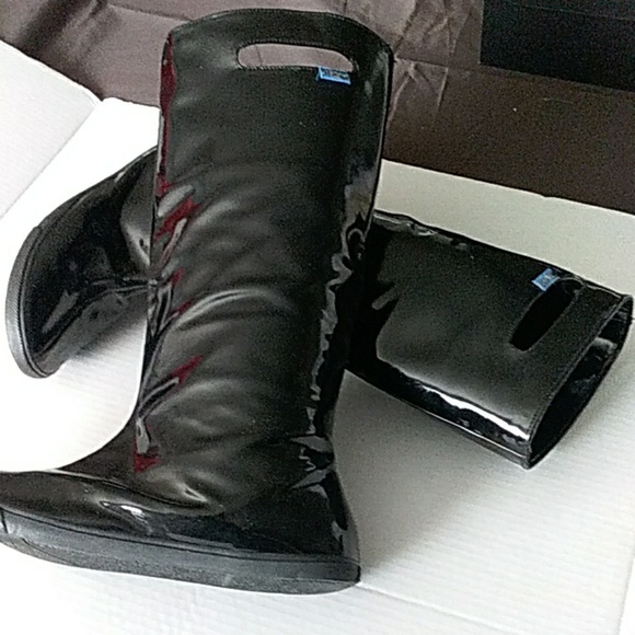 Sugar Shoes - Sugar black rain boots size 9 used